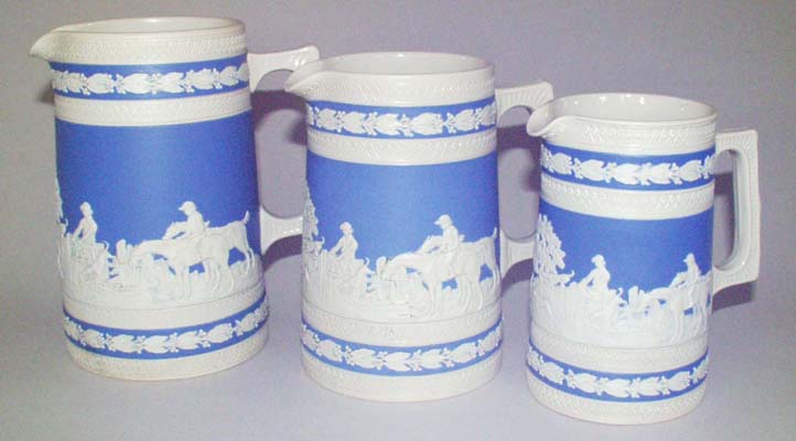 Jugs or Pitchers Set of Three c1930s